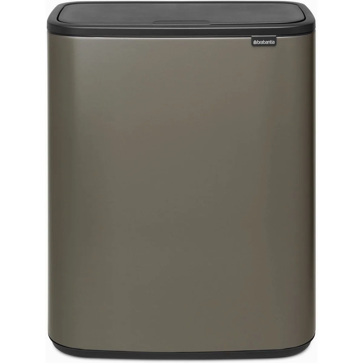 Brabantia Bo Touch Bin, 2 x 30L, Soft-Touch-Öffnungssystem, elegantes Design, einfache Mülltrennung, herausnehmbare Inneneimer