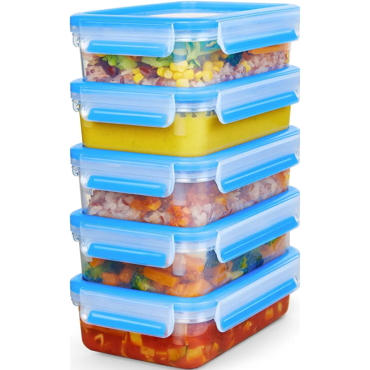 Emsa Clip & Close Set, 10-teilig, 100 % dichte Aufbewahrungsboxen 5