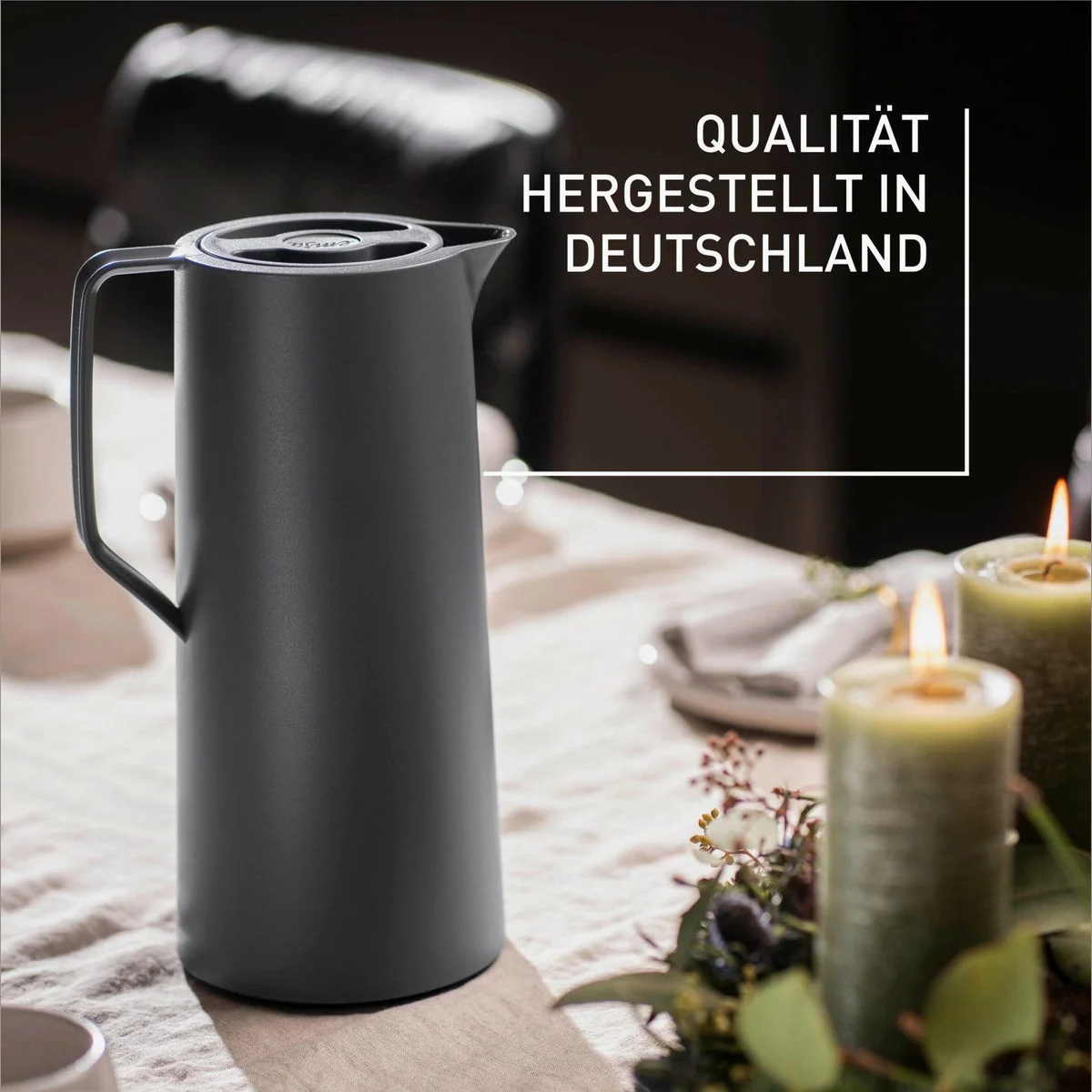 Emsa Motiva Isolierkanne, modernes Design, 100% auslaufsicher, 1 l 5