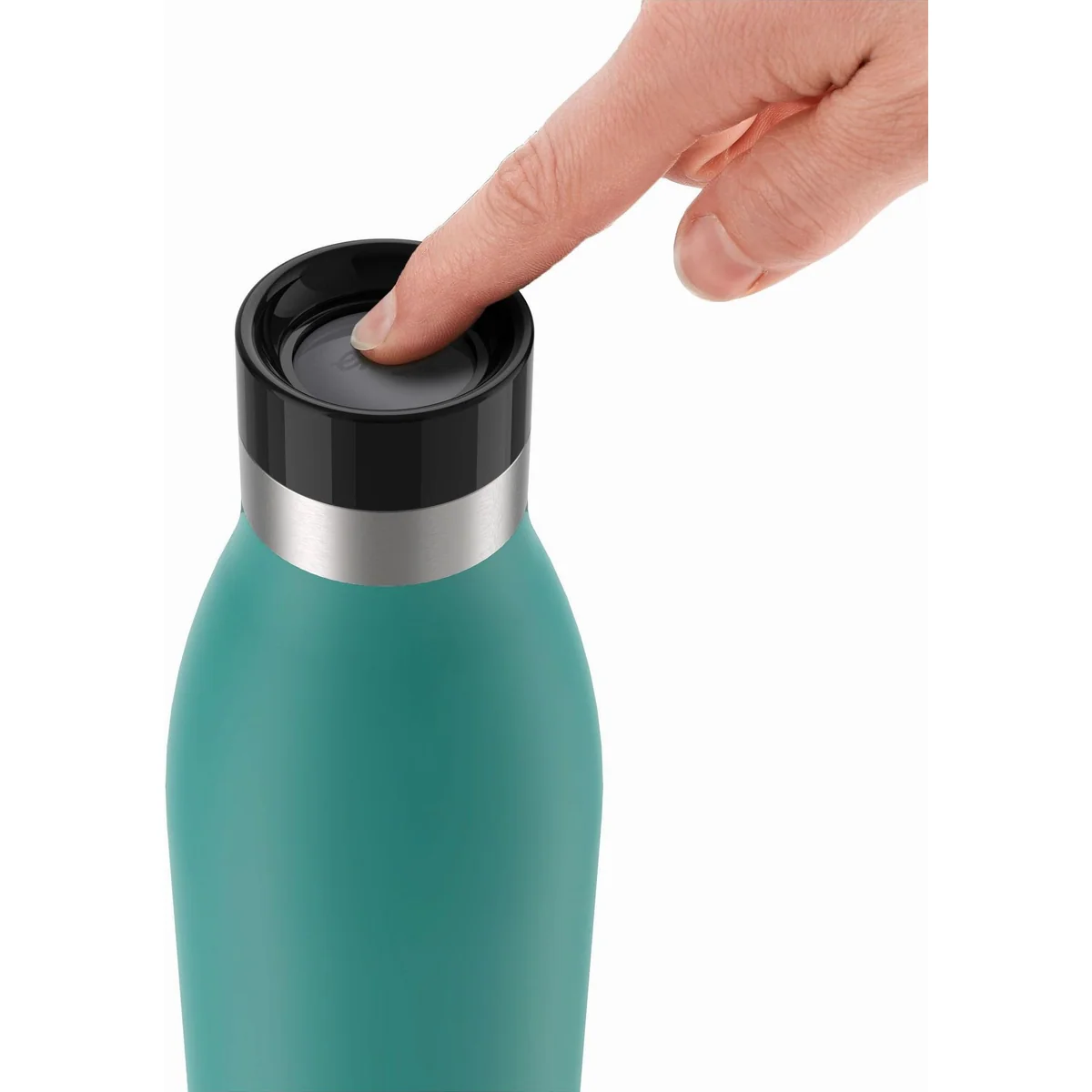 Emsa Bludrop Isolierflasche, 1 Liter, 360°-Trinköffnung, auslaufsicher, für heiße und kalte Getränke 3
