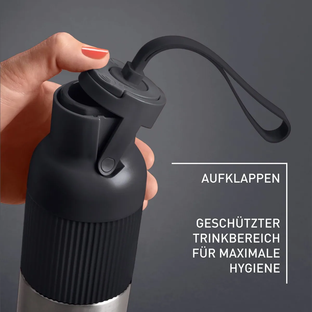 Emsa beYou Isolierflasche, Flip-Verschluss, 100% dicht, spülmaschinengeeignet 2