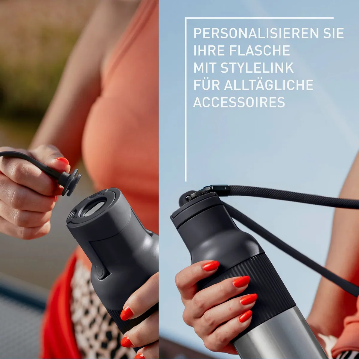 Emsa beYou Isolierflasche, Flip-Verschluss, 100% dicht, spülmaschinengeeignet 4