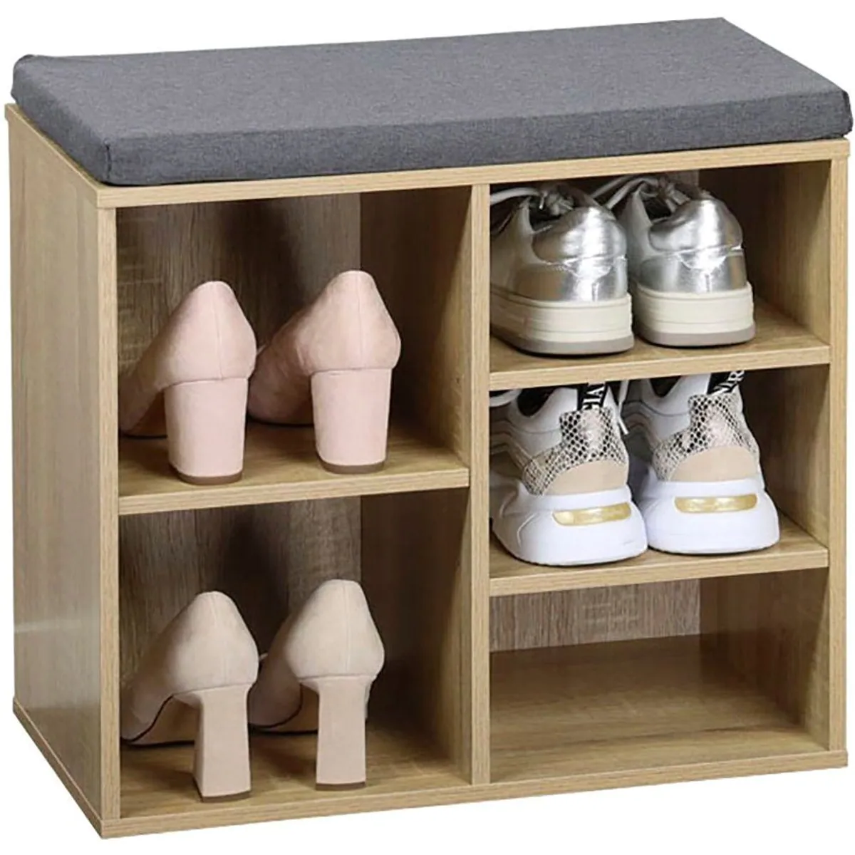 Kesper Schuhschrank mit Sitzkissen, flexible Einlegeböden, FSC-zertifiziert 3