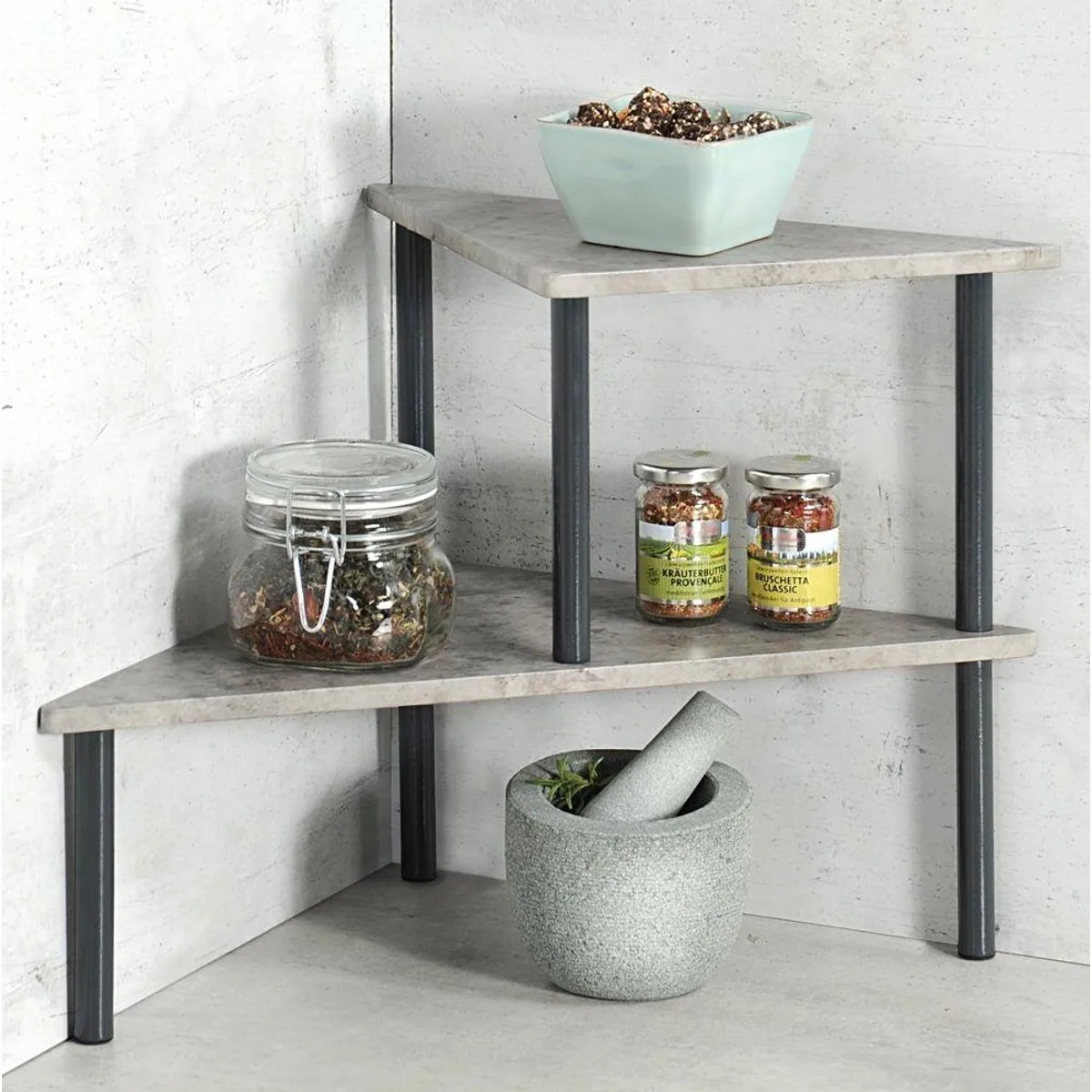 Kesper Ablageregal, modernes Design, vielseitig einsetzbar, aus hochwertigem MDF und Metall 2