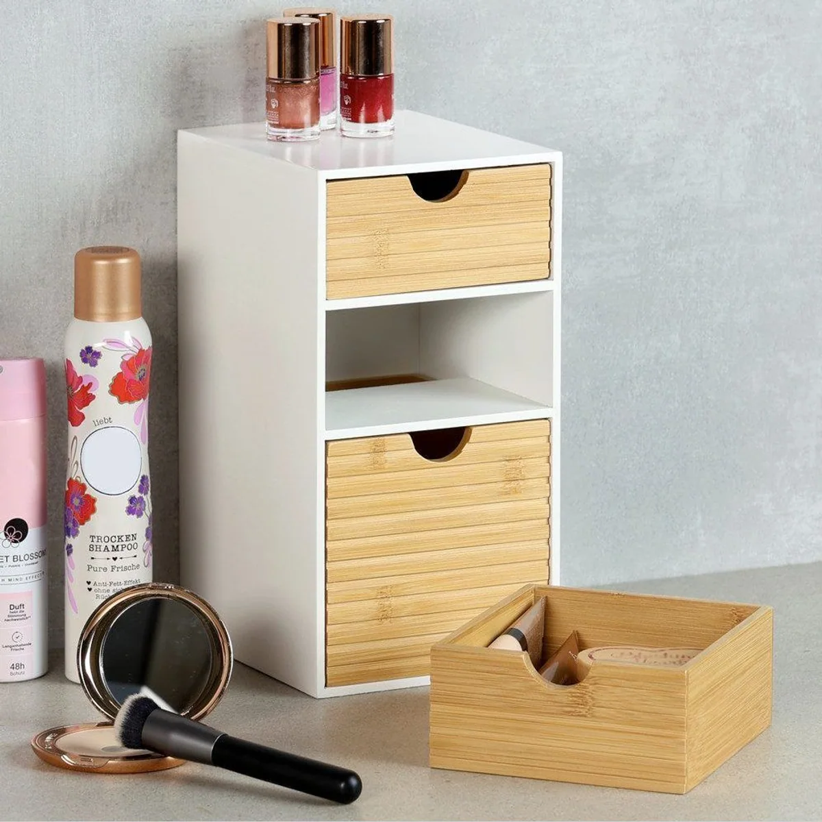 Kesper Organizer Küchenregal, platzsparend, FSC-zertifiziert, moderne Mini-Kommode mit 3 Schubladen 4