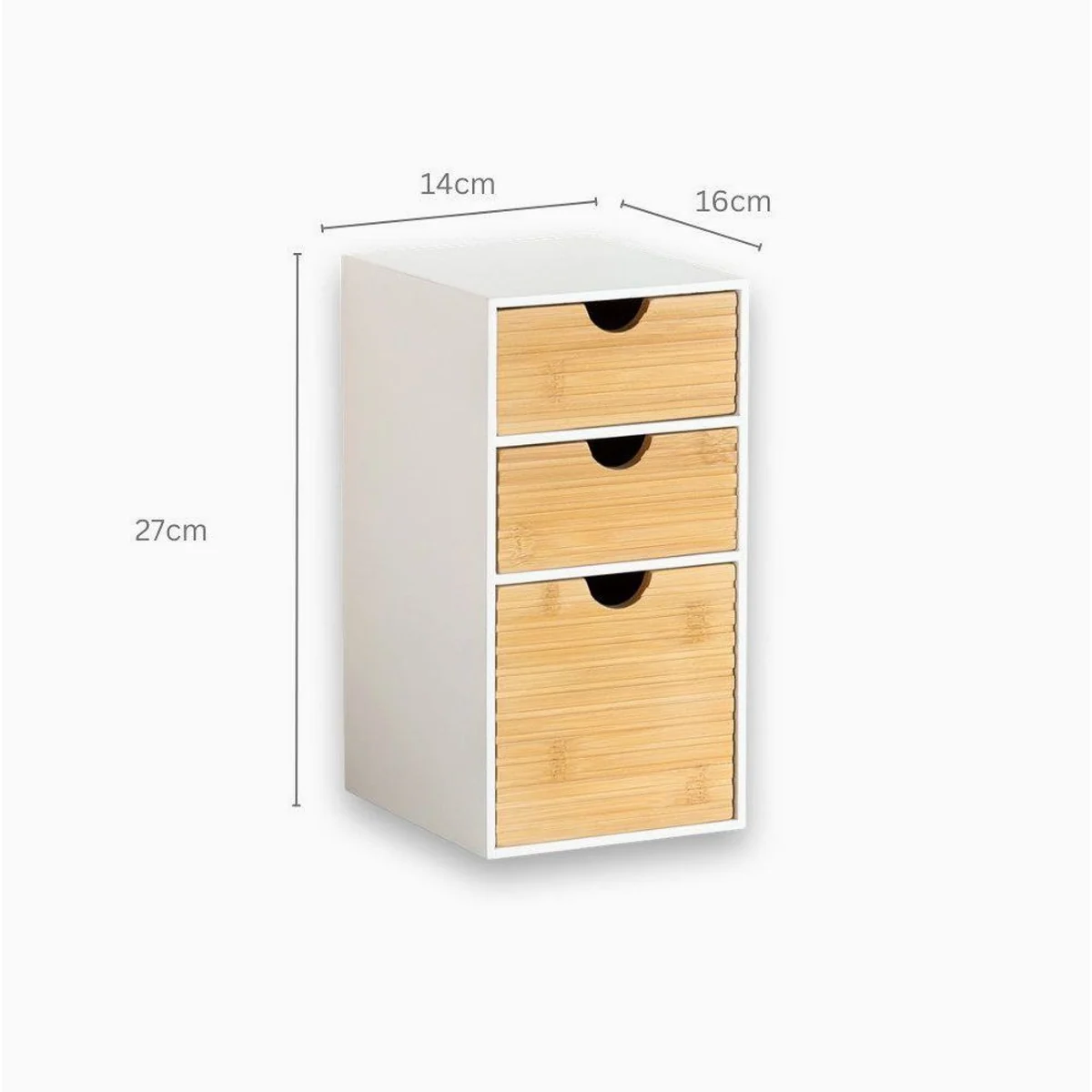 Kesper Organizer Küchenregal, platzsparend, FSC-zertifiziert, moderne Mini-Kommode mit 3 Schubladen 5
