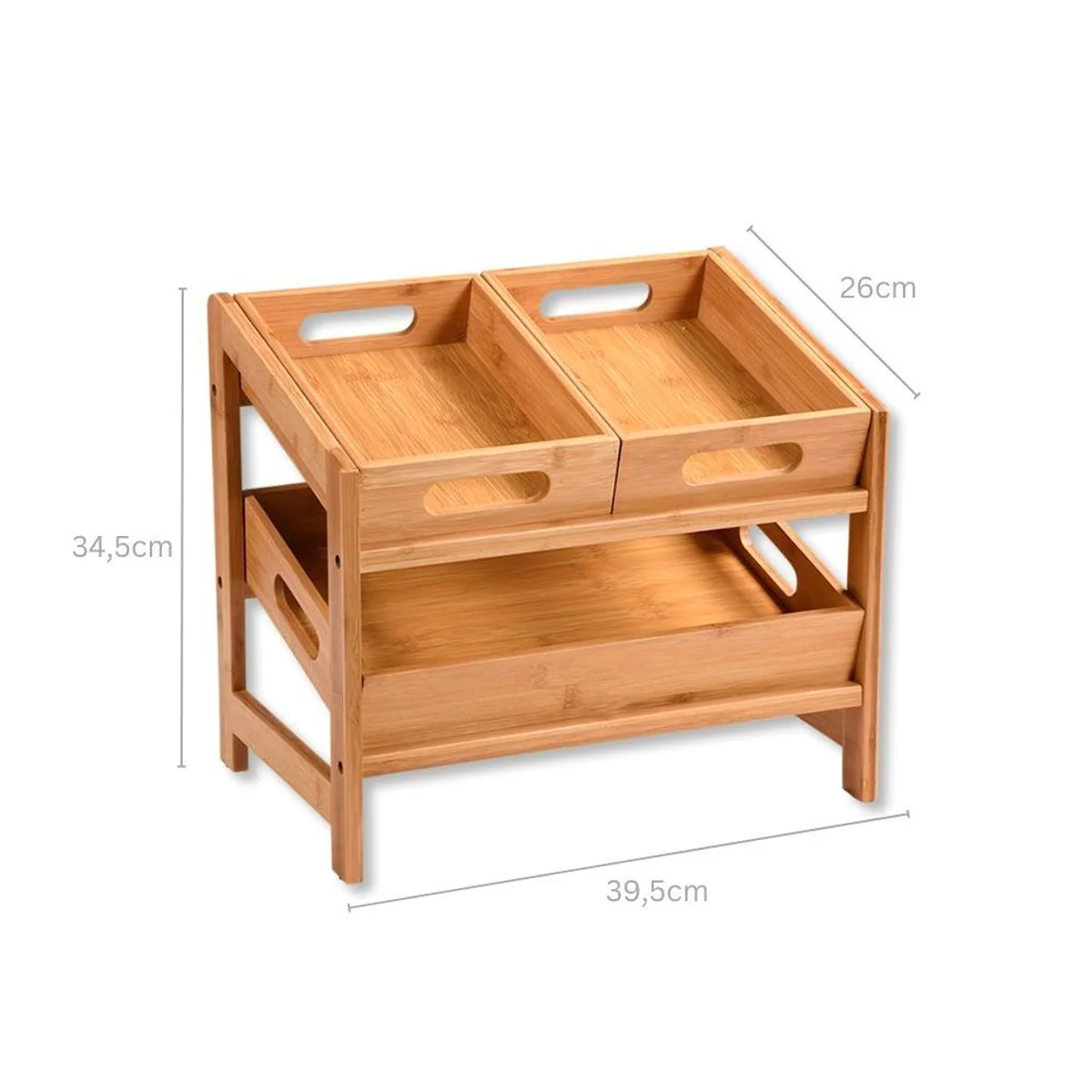 Kesper Ablageregal Küchenregal, 1-tlg., mit 3 abnehmbaren Bambus-Tabletts 5