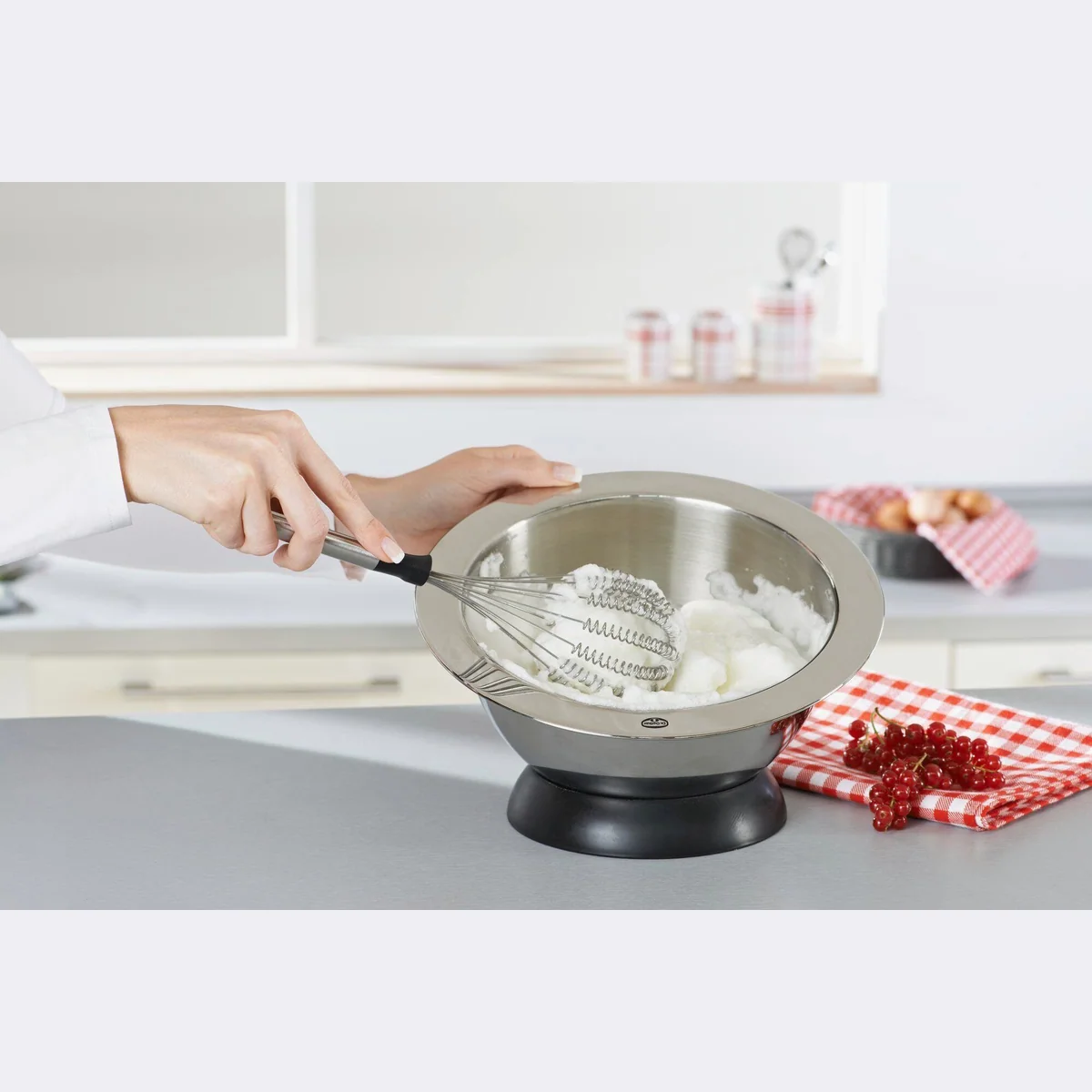 Leifheit Speed Quirl M Schneebesen, Edelstahlgriff, innovative Drahttechnologie 4