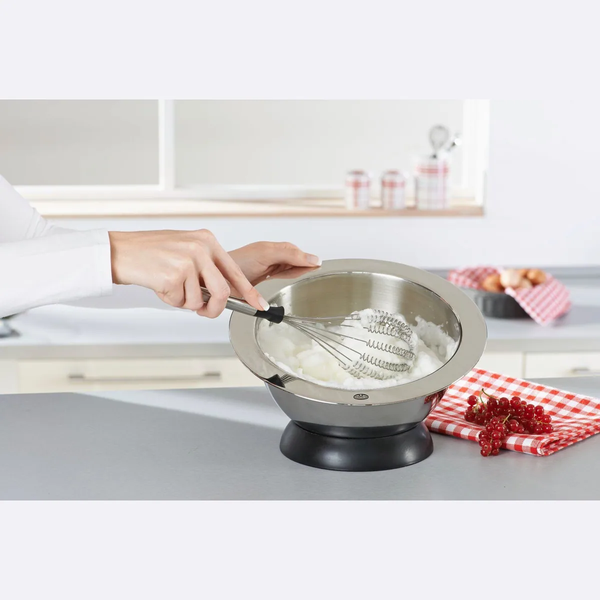 Leifheit Speed Quirl M Schneebesen, Edelstahlgriff, innovative Drahttechnologie 5