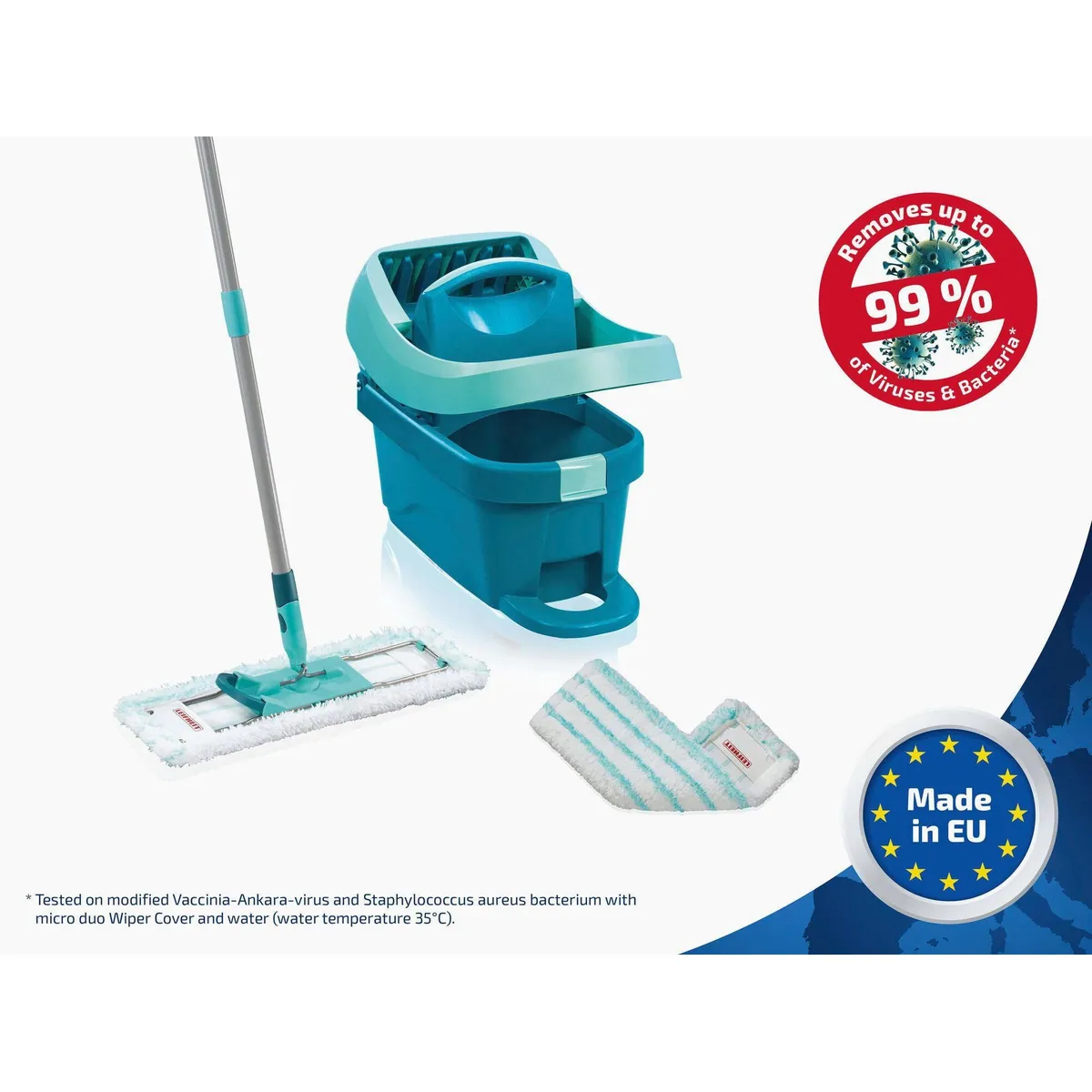Leifheit Wischmopp Set Profi XL, 360° Drehgelenk, 42cm Wischbreite, Waschbar bei 60°C 2