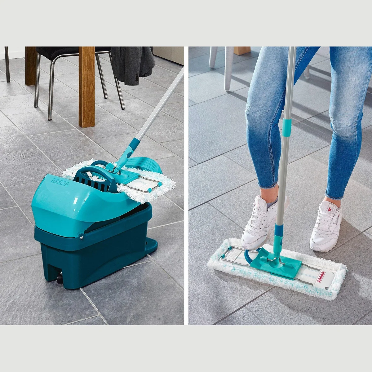 Leifheit Wischmopp Set Profi XL, 360° Drehgelenk, 42cm Wischbreite, Waschbar bei 60°C 5