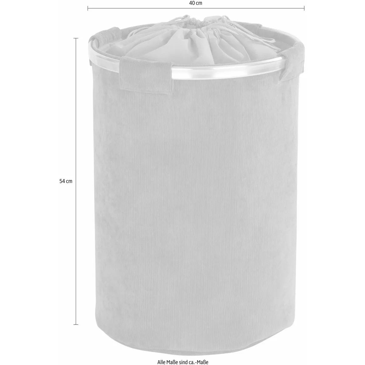 WENKO Wäschebox Cordoba, modernes Design, Aluminiumrahmen, Sichtschutz 5