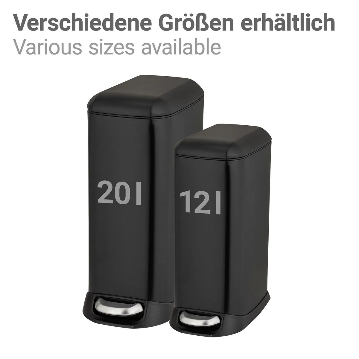 WENKO Mülleimer Design Easy Close, Absenkautomatik, herausnehmbarer Einsatz, hygienisch und praktisch 5