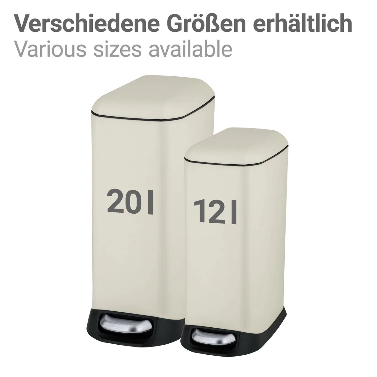 WENKO Design Treteimer, Absenkautomatik, herausnehmbarer Einsatz, elegantes Design 5
