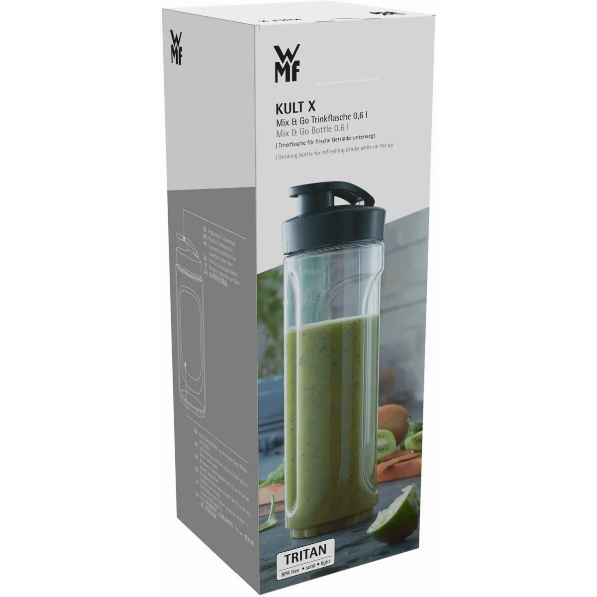 WMF Trinkflasche Kult X Mix & Go, hochwertiger Tritan-Kunststoff, spülmaschinengeeignet 5