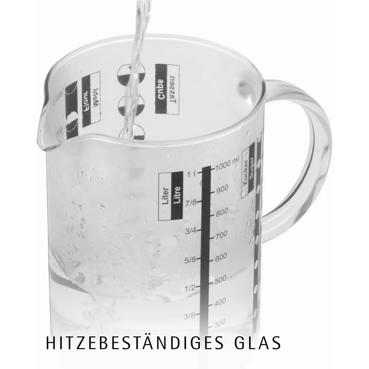 WMF Messbecher Gourmet, präzise Messskalen, hochwertiges Glas, vielseitig einsetzbar 4