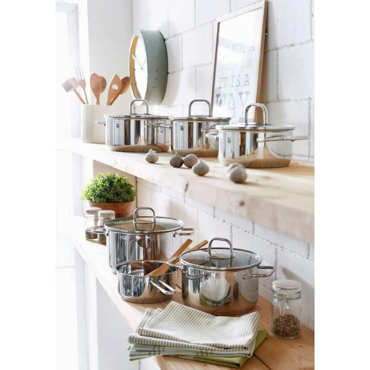 WMF Topf-Set Inspiration Induktion, energiesparend, rostfreier Edelstahl — 11-teilig 3