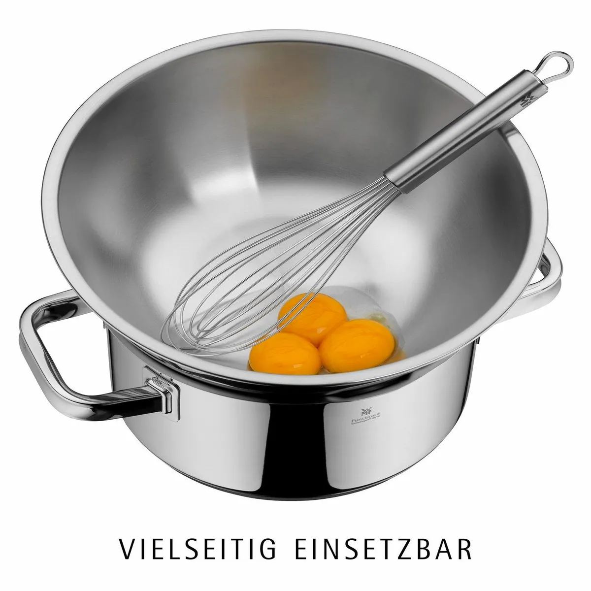 WMF Gourmet Schüssel Set 4-tlg., 360° Schüttrand, rostfreier Edelstahl, stapelbar 3