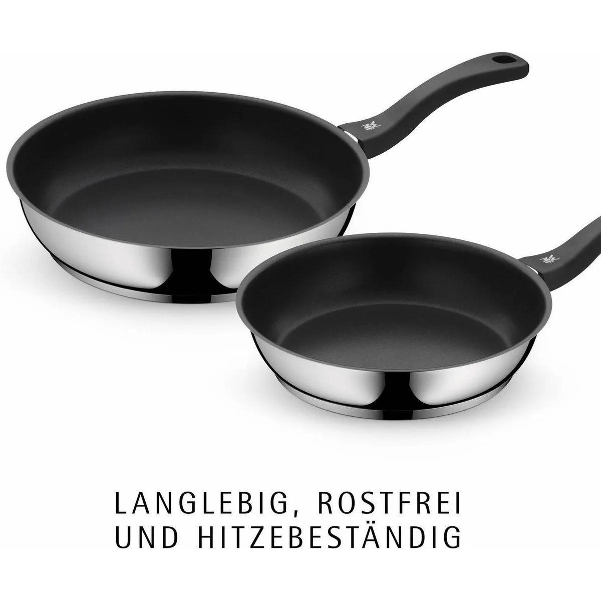 WMF Pfannen-Set Devil, 3-teilig, keramische Antihaftversiegelung, Cromargan Edelstahl 3