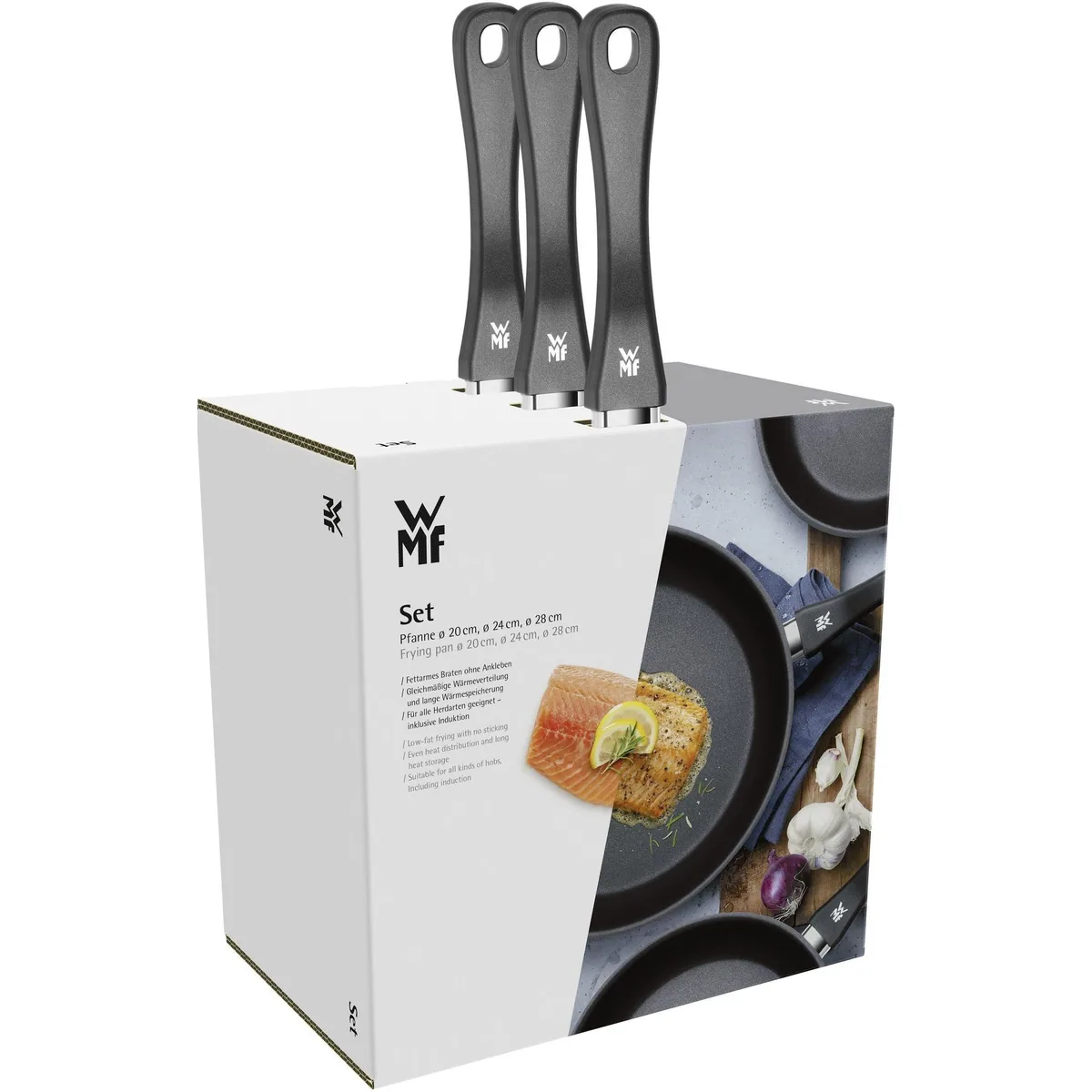 WMF Pfannen-Set Devil, 3-teilig, keramische Antihaftversiegelung, Cromargan Edelstahl 5