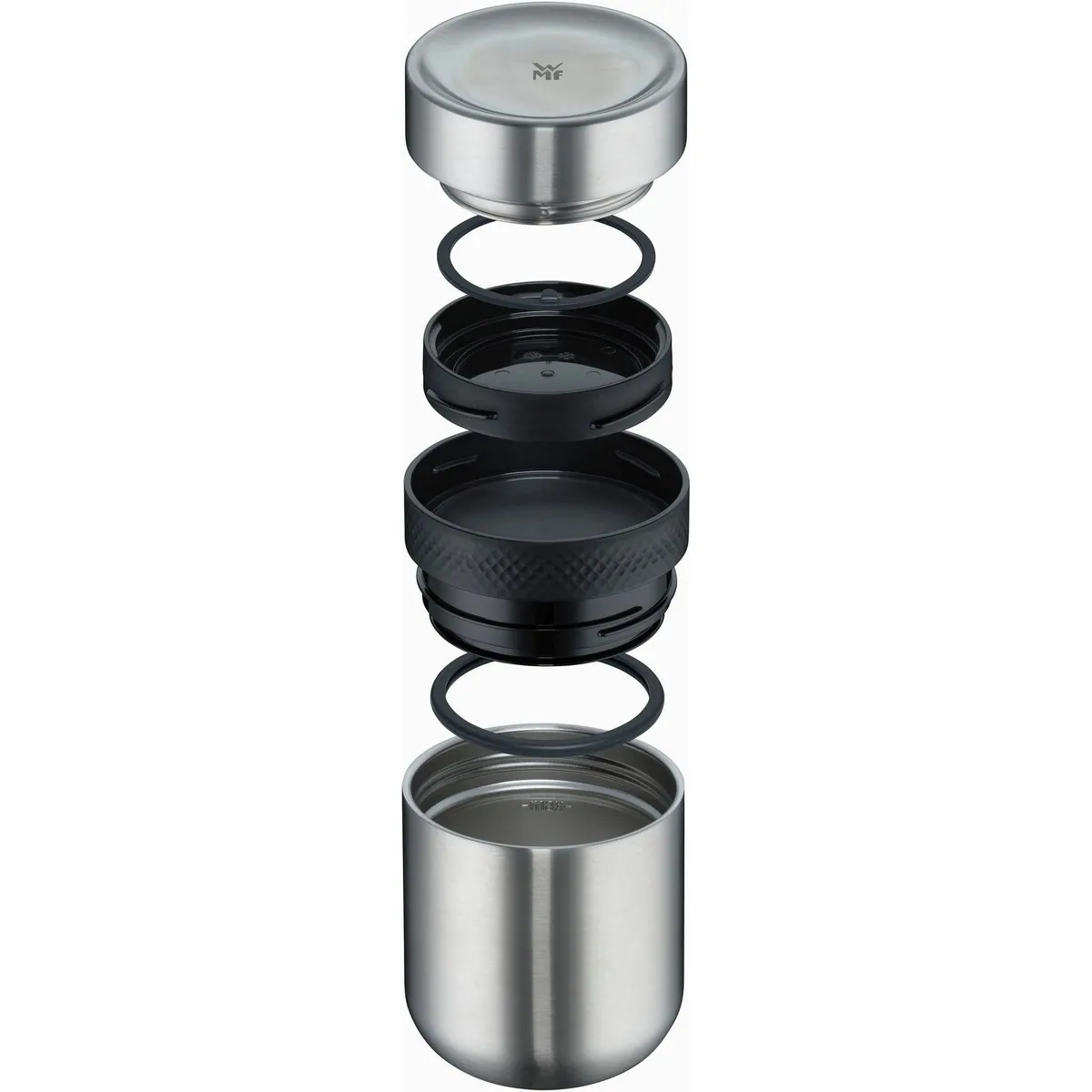 WMF My2Go Thermobehälter Set, Cromargan Edelstahl, 300 ml + 200 ml — isoliert, auslaufsicher, spülmaschinenfest 5