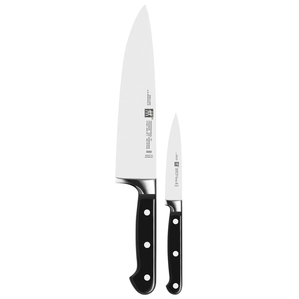 Zwilling Professional S Messer-Set, 2-tlg., Spick- und Garniermesser & Kochmesser — ergonomisches Design, langlebige Klingen, deutsche Qualität