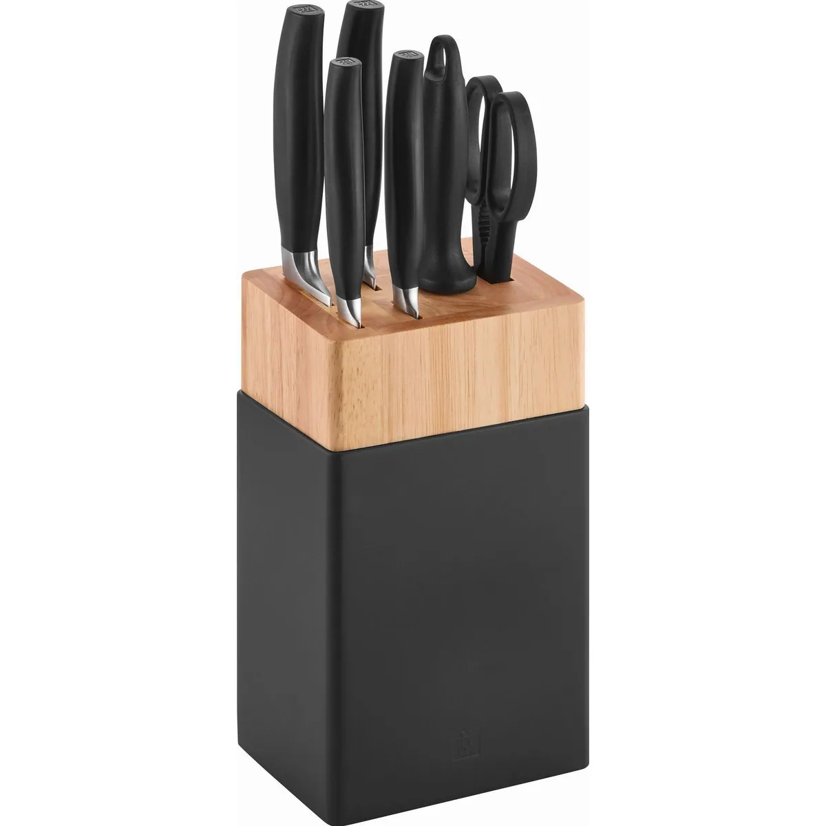 Zwilling FIVE STAR Messerblock, 8-teilig, inklusive 4 Messer, Schere und Wetzstahl