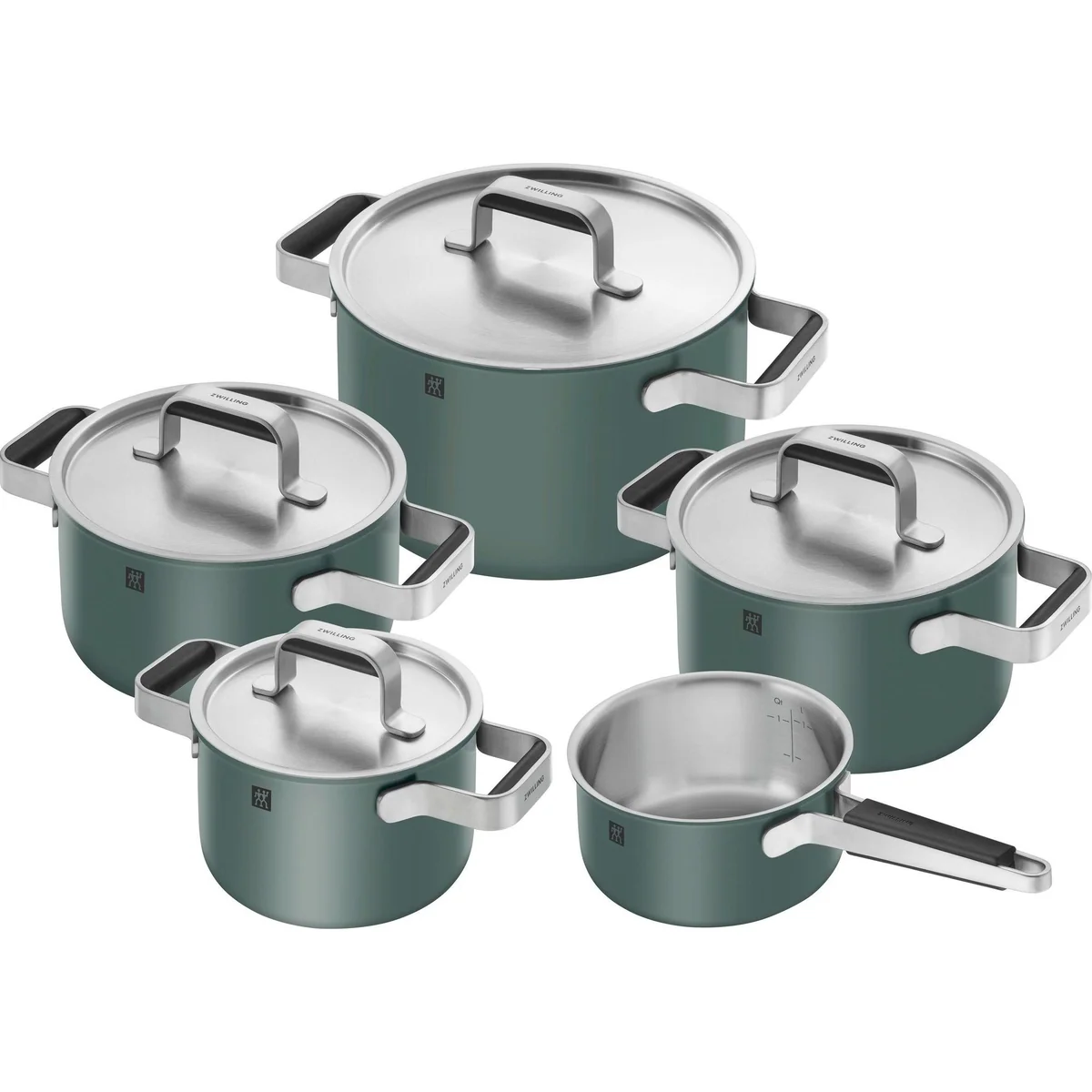 Zwilling Topf-Set Pure, 5-teilig, Edelstahl 18/10, langlebig & leistungsstark